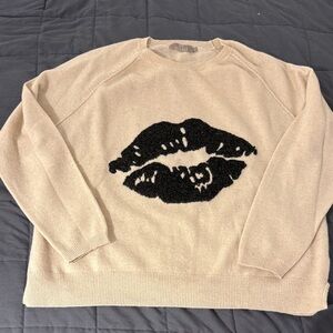 cashmere lip sweater
